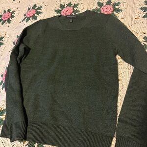 Banana Republic Dark Green Crewneck Sweater